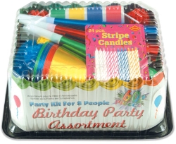 Birthday Party Supplies: Birthday Party Asst for 8 